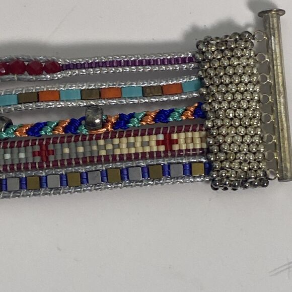 Noonday Collection Bracelet Hippy Boho Multicolor Beading Handcrafted Guatemala - Picture 13 of 15